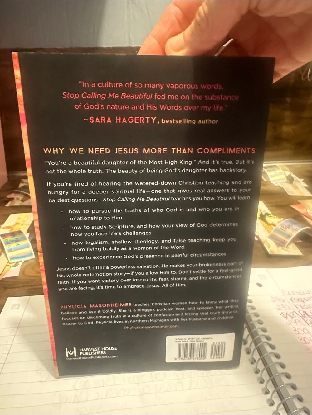 Stop Calling Me Beautiful by Phylicia Masonheimer Christian Paperback Book